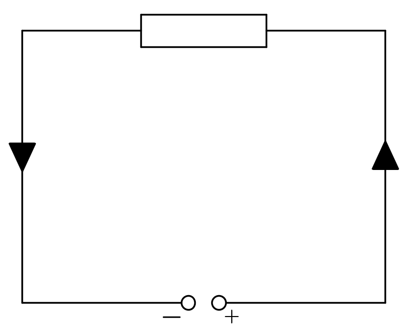technische Stromrichtung
